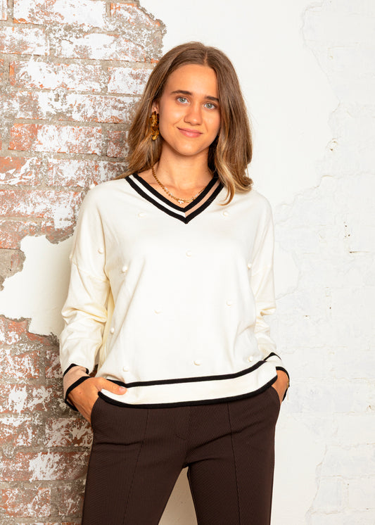 Jersey crudo con bodoques en relieve