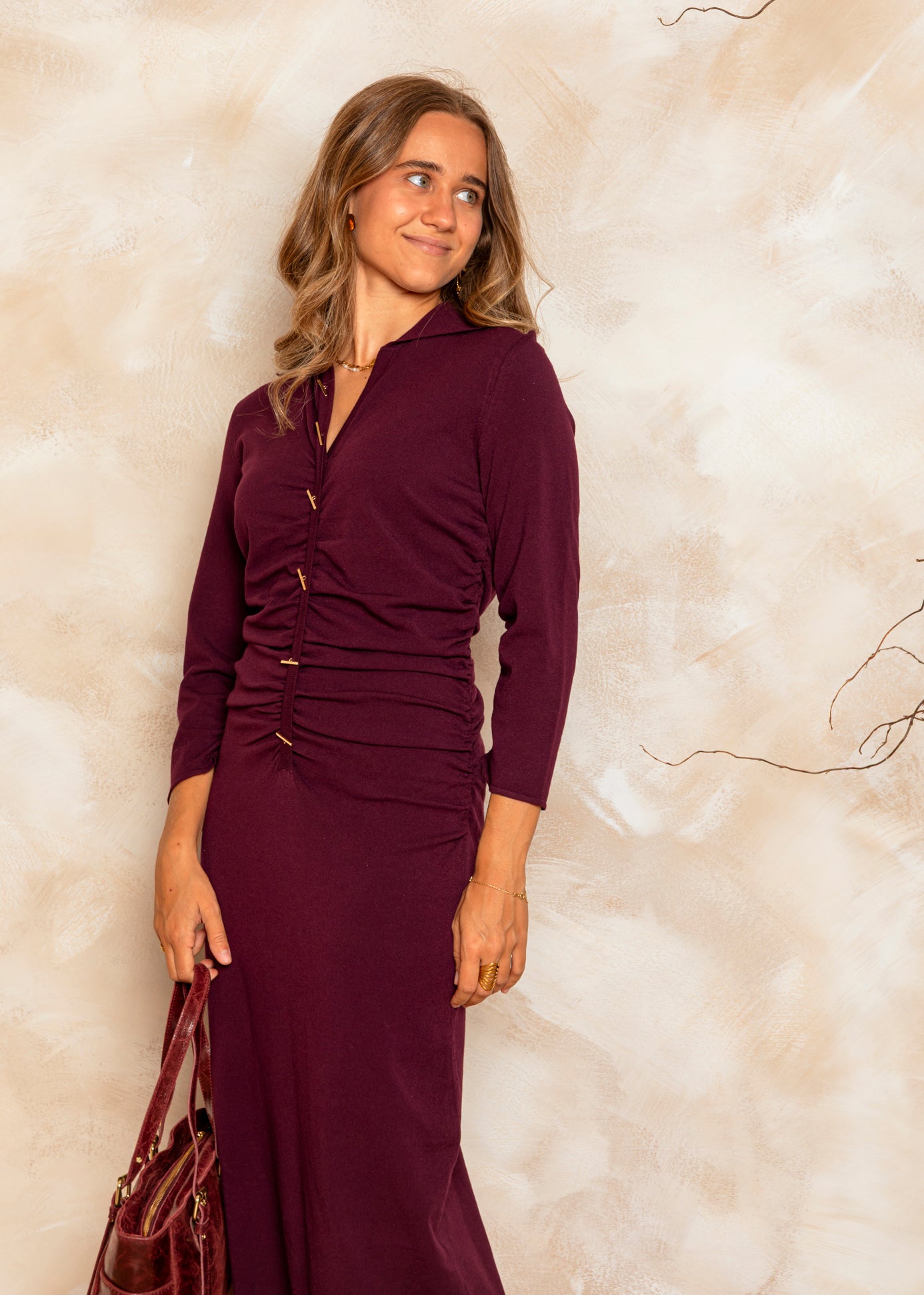 Vestido Punto Bourdeos