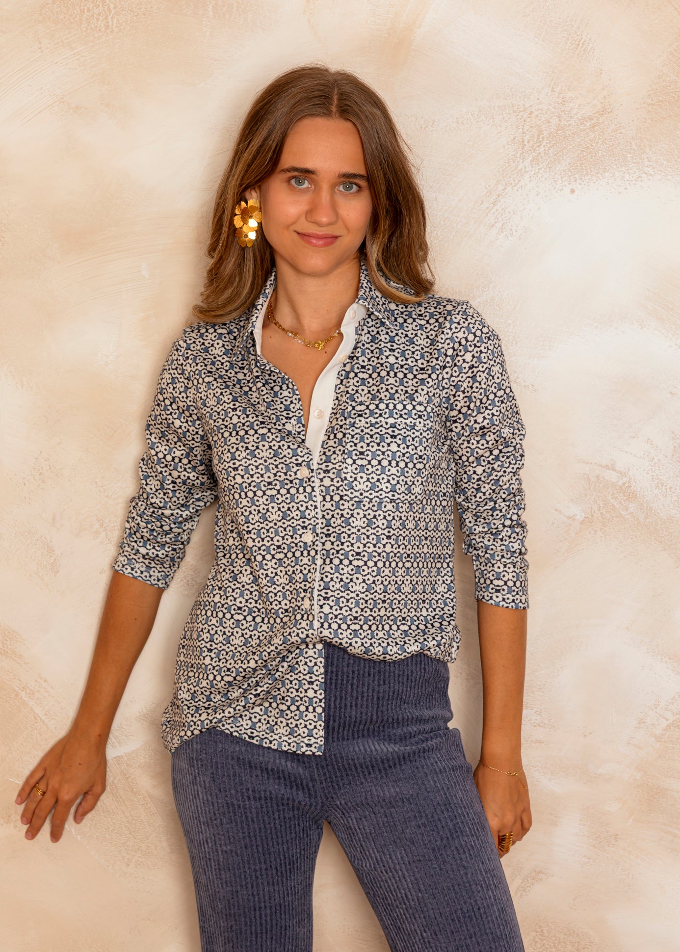 Camisa Estampada Elastica