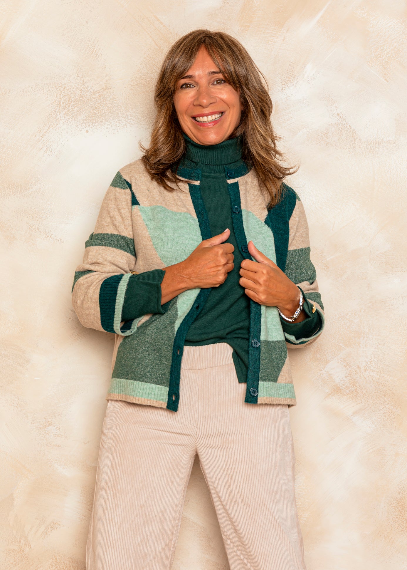 Chaqueta punto Geometrica