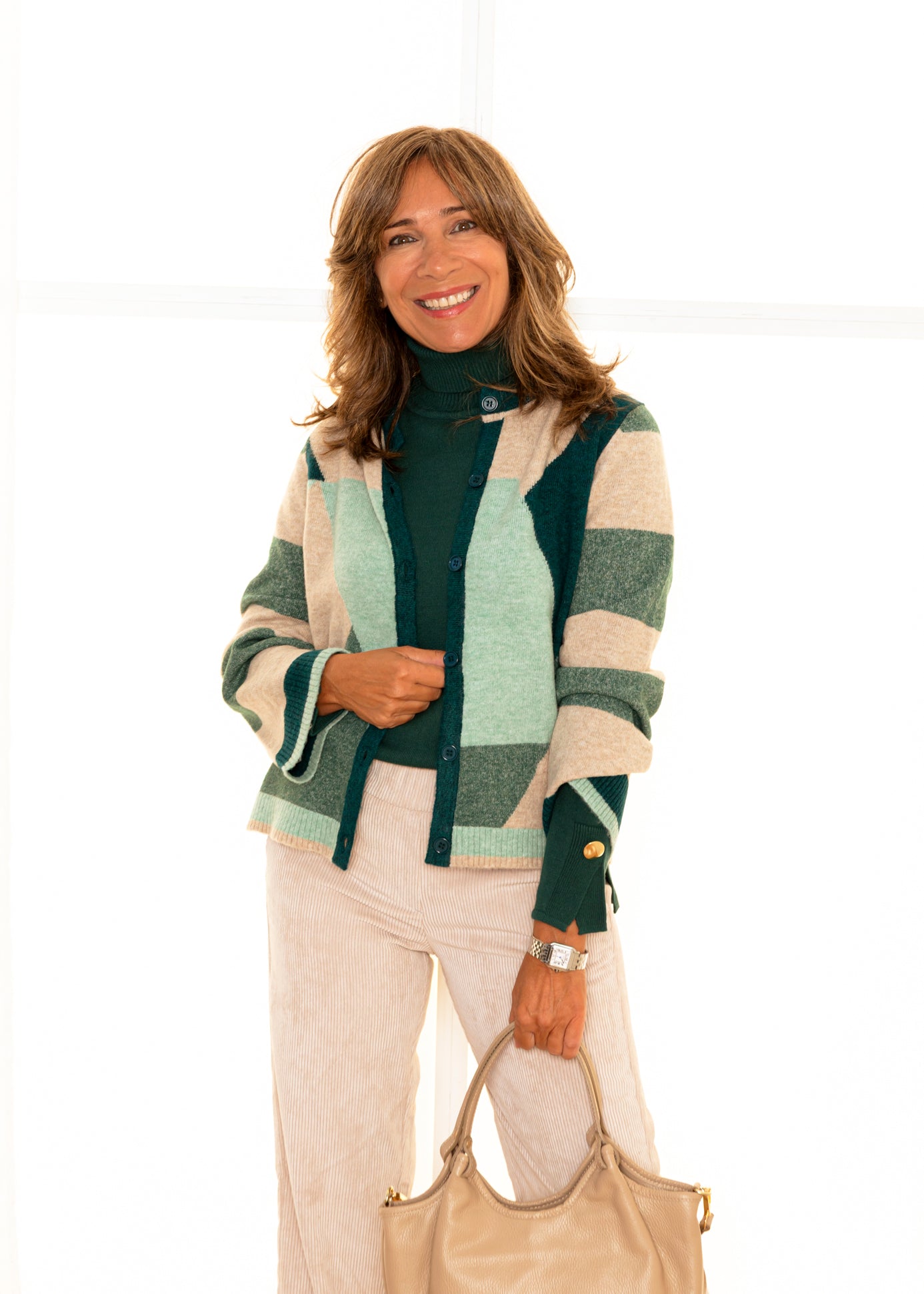 Chaqueta punto Geometrica