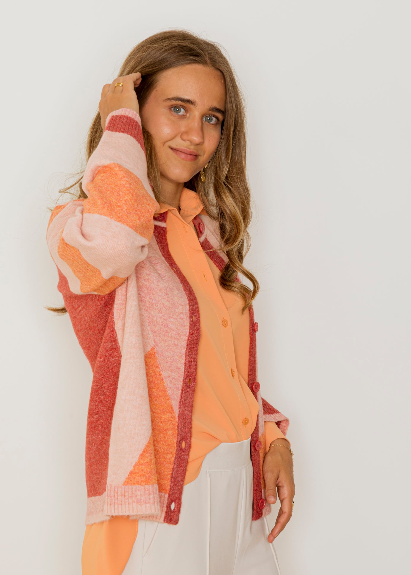 Chaqueta de Punto Geometrica